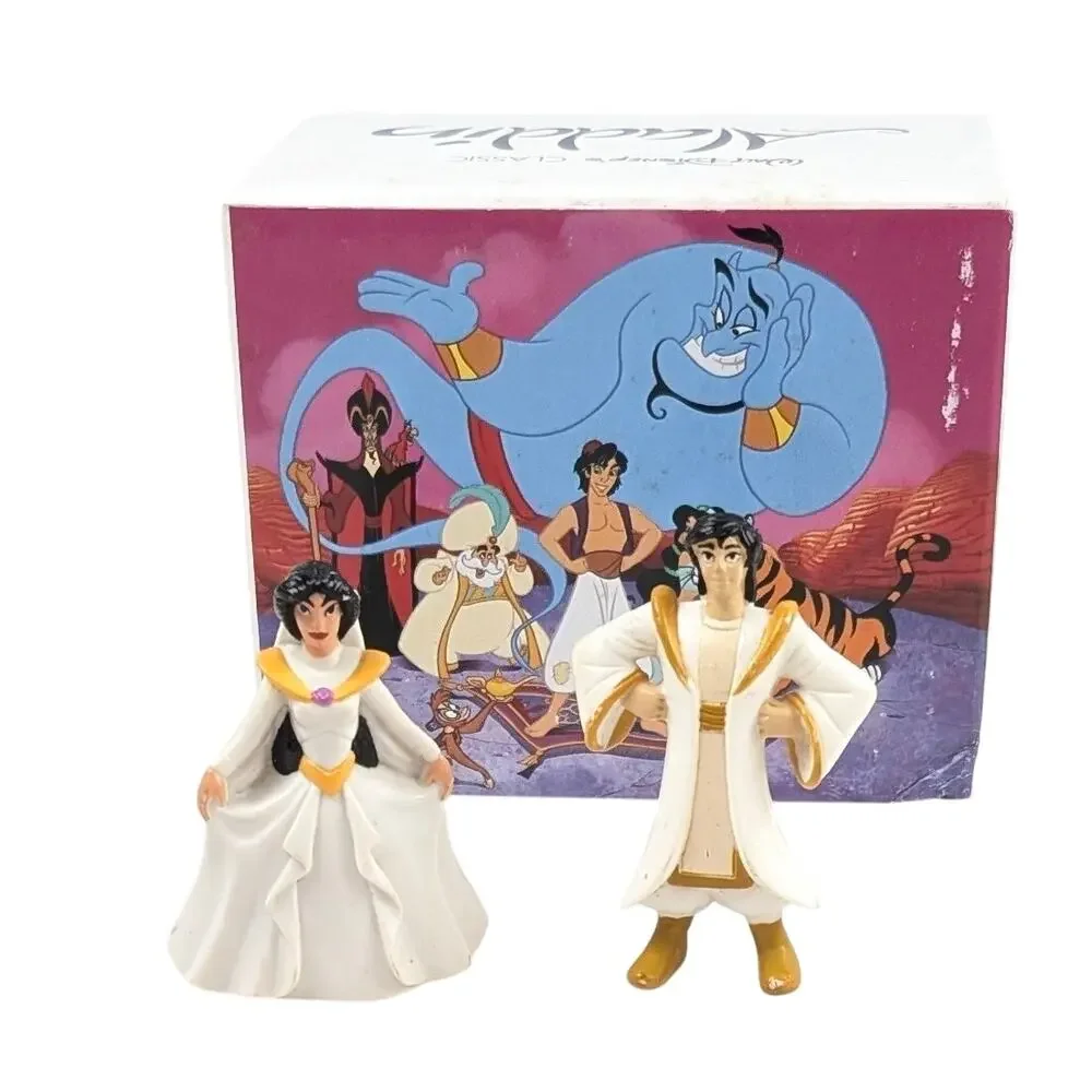 Vintage 1990s Disney Aladdin Jasmine Wedding Figures Empty Display Box